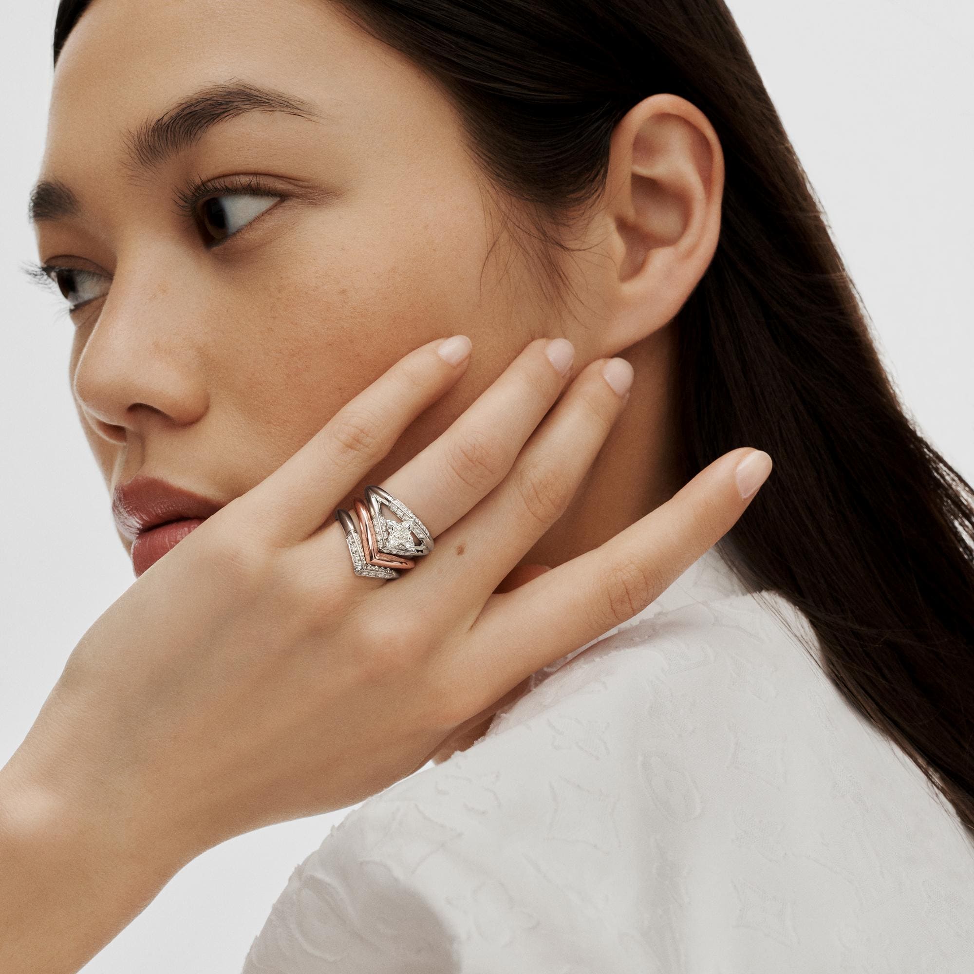 LV ダイヤモンド リング V (ピンクゴールド) ｜ルイ・ヴィトン